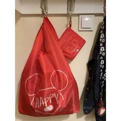 Mickey Happy Kırmızı Alışveriş Poşeti