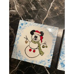 Santa Mickey Bardak Altlığı