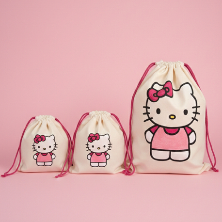 Hello Kitty Organizer Büzgülü Çanta