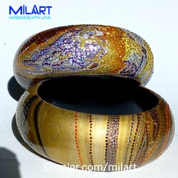 Elde boyanmış Gold bilezik (2adet)