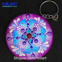 Dot mandala anahtarlık