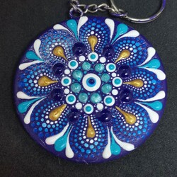 Dot mandala anahtarlık