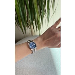 Lacivert kadran silver çelik unisex saat