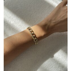 Vip 14k gold renk Samanyolu model bileklik