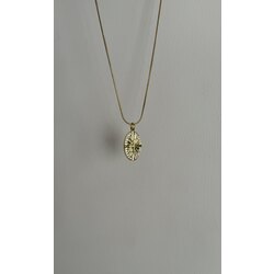 Kutup yıldızı gold çelik kolye