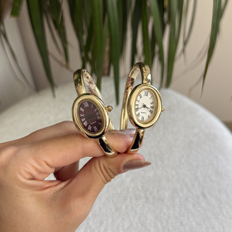 Marka model gold kelepçe saat 