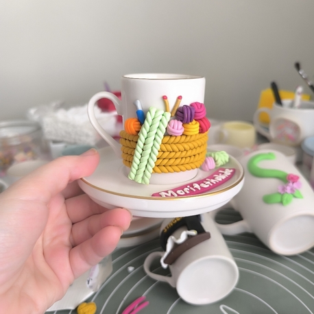 Örgü fincan