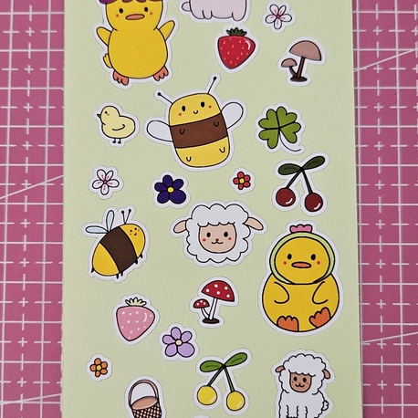 Bahar sticker sayfası 