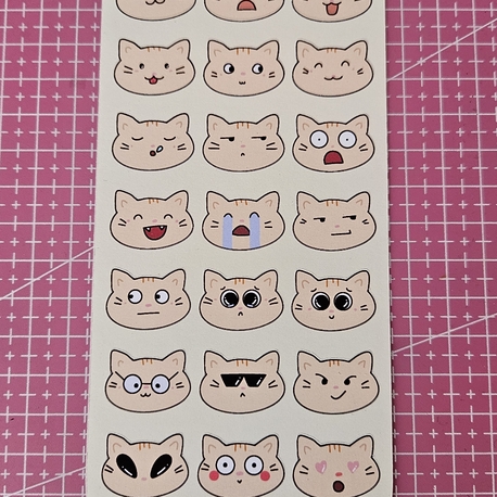 Kediş mood sticker sayfası