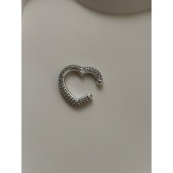 Kalp taşlı earcuff