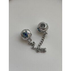 Mavi yıldı sallanan charm 