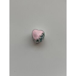 Pembe kalp charm 