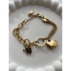Fil-kalp charm bileklik