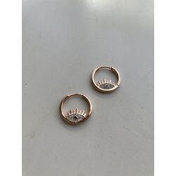 Göz küçük gold küpe