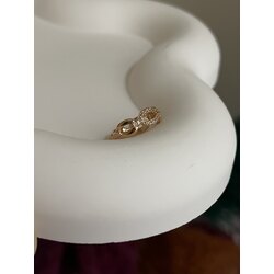 Düğme gold detaylı earcuff
