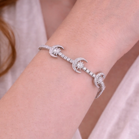 Moonlight Sparkle Silver Bileklik