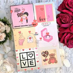 8  BÖLMELİ ADVENT CALENDAR LOVE BOX( KADINLARA ÖZEL) - BAŞLANGIÇ FİYATIYLA