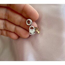 Kalp kilit sallantılı Charm 