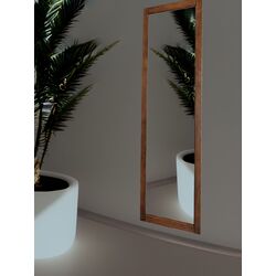 Ceviz renk Ahşap çerçeve duvara ayna 121x37 cm antre hol boy ayna

