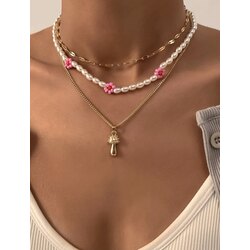 Flower Pearl Kolye