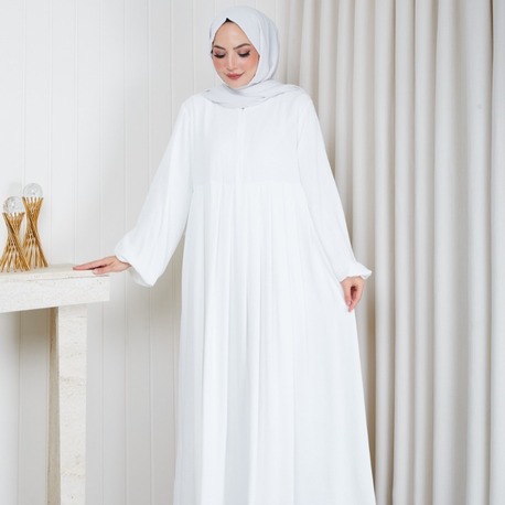 AYROBİN ELBİSE (EKRU)