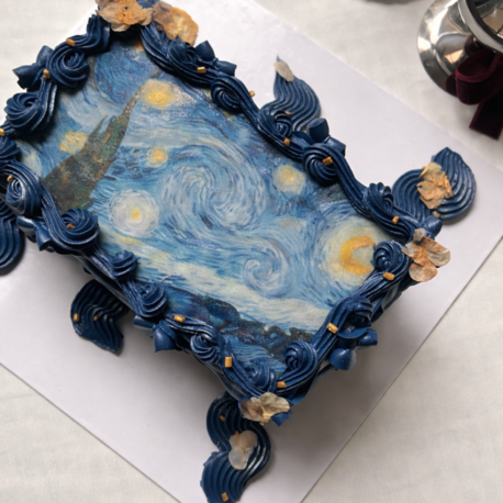 Starry Night Cake