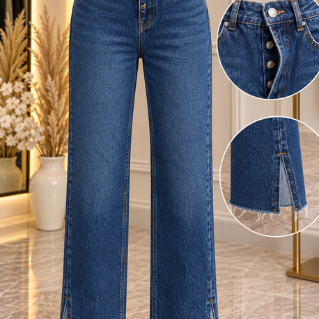 Yüksek bel mom jeans