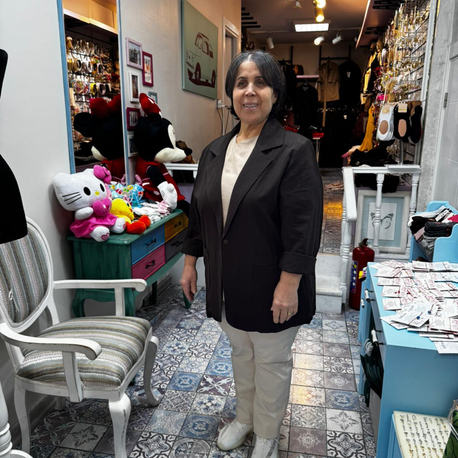 Büyük beden keten blazer ceket