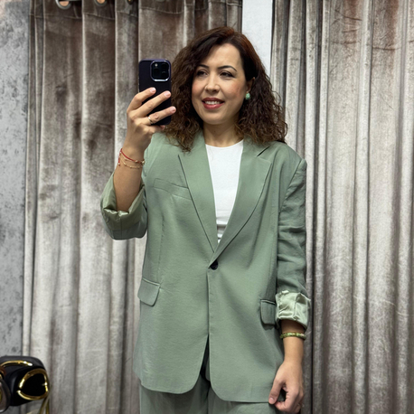 Düğmeli blazer ceket