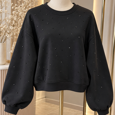 Taşlı sweatshirt