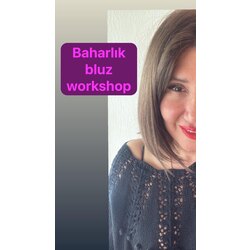 Kırmızı kazak/baharlık bluz  online atölye no 116