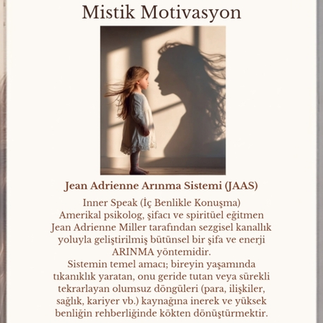 ​ Jean Adrienne Arınma Sistemi (JAAS) - Bireysel Seans 