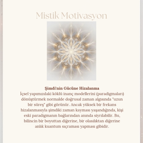 Şimdiki Zaman Kayması & Frekans Hizalanma Seansı