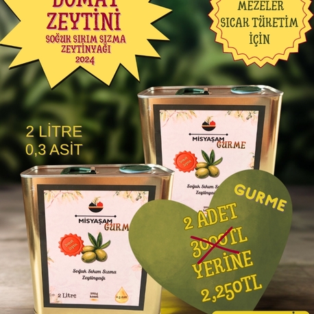 2 adet gurme- domat Zeytinyağı 