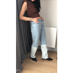 Geçişli Çift Renk Jean