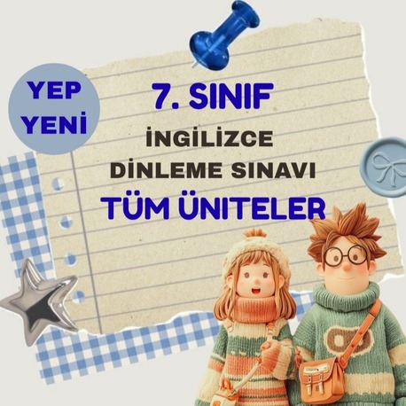 YENİ 7. Sınıf İngilizce Dinleme Sınavı - Müfredata Uygun - TÜM ÜNİTELER - #miyaovenglish