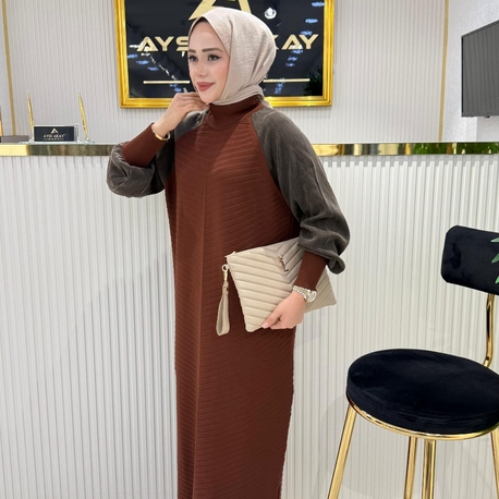 Ayşe Akay merserize elbise