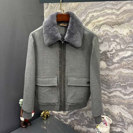 Outlet ürünü İthal Lora Piana Kaşe Mont (6060-Gri)