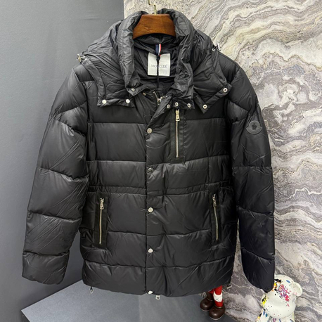 Outlet ürünü İthal Moncler Kaz Tüyü Şişme Mont (80285-Siyah)
