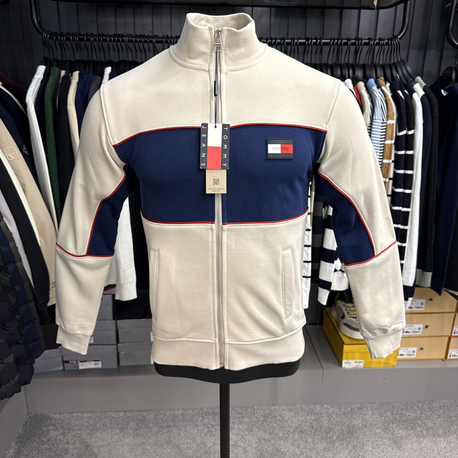 OUTLET ÜRÜNÜ Tommy Hılfıger Uzun Fermuarlı Sweat (444-Bej)