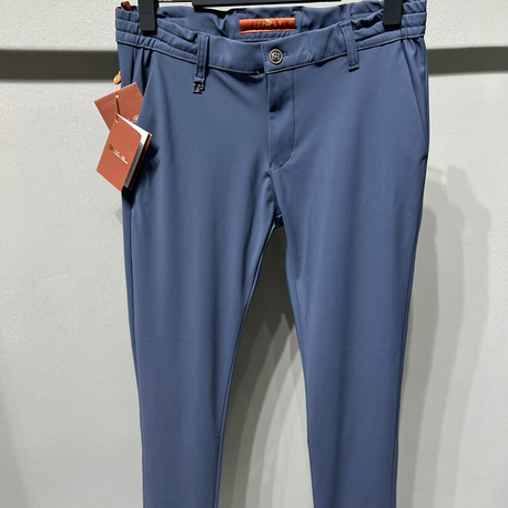 Lora Pıana Kışlık Kırışmayan Kumaş Jogger Pantolon (1156-İndigo)