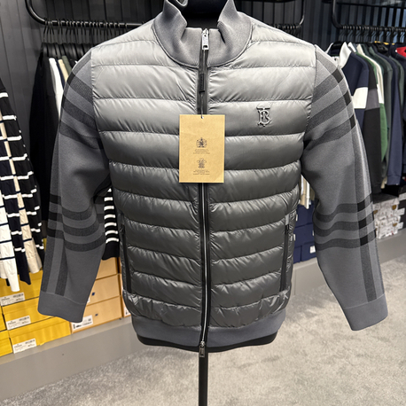 İthal Burberry Örme Mont 4745 (GREY)