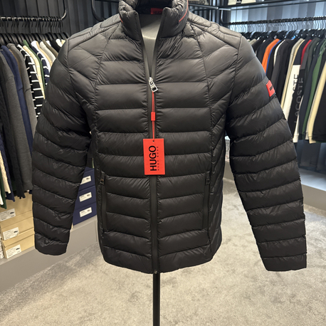 OUTLET ÜRÜNÜ Hugo Kaz Tüylü Şişme Mont (4555-Siyah)