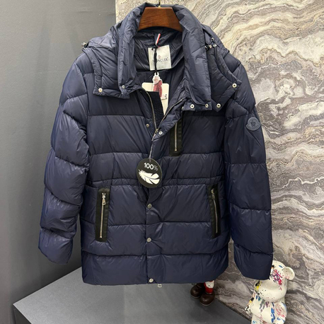 Outlet ürünü İthal Moncler Kaz Tüyü  Şişme Mont (80285-Lacivert)