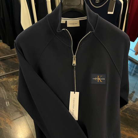 OUTLET ÜRÜNÜ Calvin Klein Uzun Fermuarlı Sweat (2509-Lacivert)