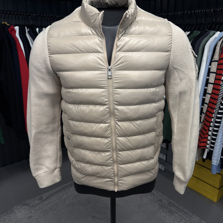 Outlet ürünü İthal Kaz Tüyü Moncler Mont (4760-Bej)