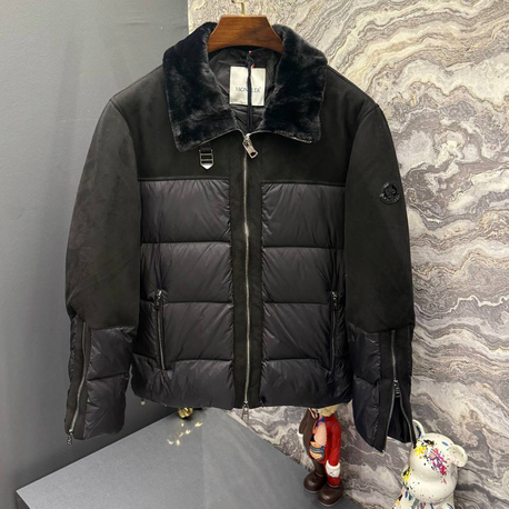 OUTLET ÜRÜNÜ  İthal Moncler Kaz Tüyü Mont (80294-Siyah)