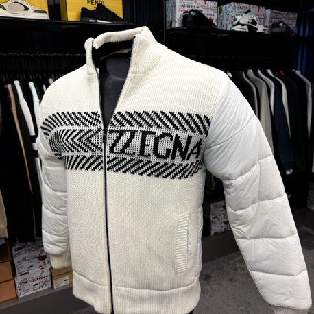 Outlet ürünü İthal Zegna Mevsimlik Şişme Mont (1056-Beyaz)