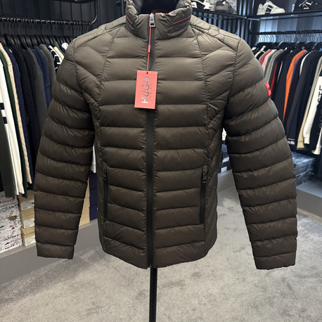 OUTLET ÜRÜNÜ Hugo Kaz Tüylü Şişme Mont (4555-petrol yeşili)
