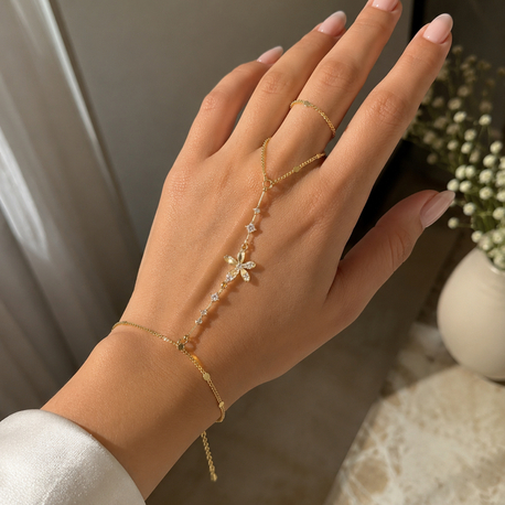 Çelik gold çiçek detaylı şahmeran 
